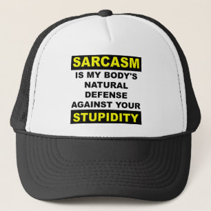 Verdediging Stommiteit Sarcasme Pet Hoed Grappig