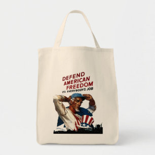 Verdediging van Amerikaanse vrijheid Tote Bag