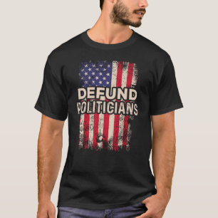 Verdediging van de Amerikaanse vlag tegen de reger T-shirt
