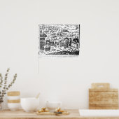 Verdediging van Praag, 1618 Poster (Keuken)