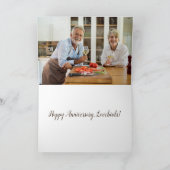 Verdeel uw Initialen op deze bank | Romantisch Kaart (Binnen)