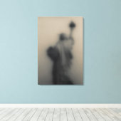 Verdeeld afbeelding van het Vrijheidsbeeld Canvas Afdruk (Insitu (Houten vloer))