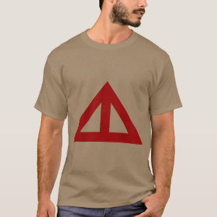Verdeelde driehoekige Pijl T-shirt