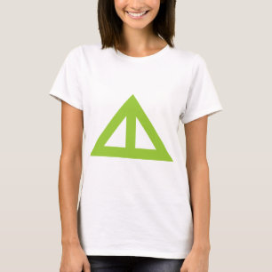 Verdeelde driehoekige Pijl T-shirt