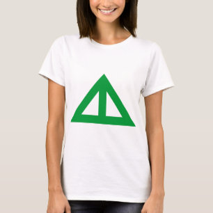 Verdeelde driehoekige Pijl T-shirt