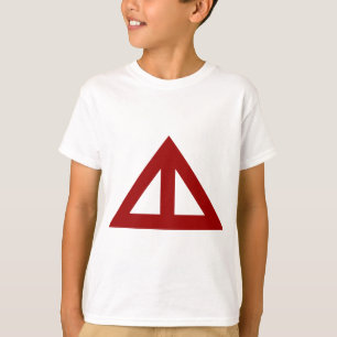 Verdeelde driehoekige Pijl T-shirt