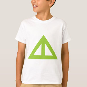 Verdeelde driehoekige Pijl T-shirt