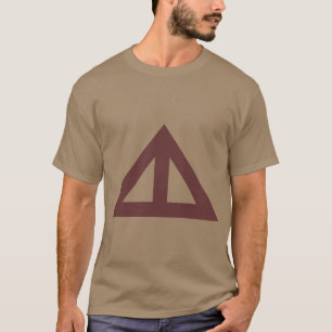 Verdeelde driehoekige Pijl T-shirt