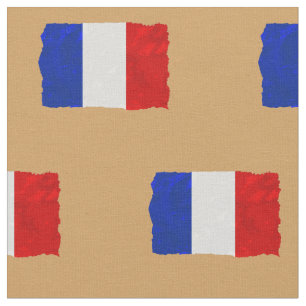 Verdeelt de Franse vlag op Beige Stof