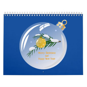 Verdekte kerstbijtak in bauble kalender