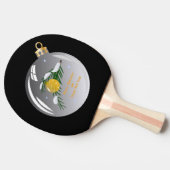 Verdekte kerstbijtak in bauble tafeltennisbatje (Zijkant)