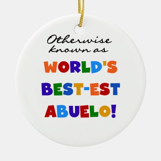 Verder bekend als Best-est Abuelo Gifts Keramisch Ornament (Voorkant)