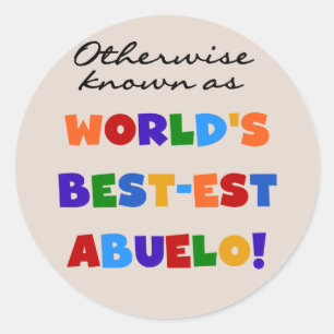 Verder bekend als Best-est Abuelo Gifts Ronde Sticker