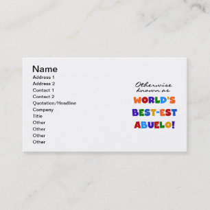 Verder bekend als Best-est Abuelo Gifts Visitekaartje