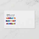 Verder bekend als Best-est Abuelo Visitekaartje (Achterkant)