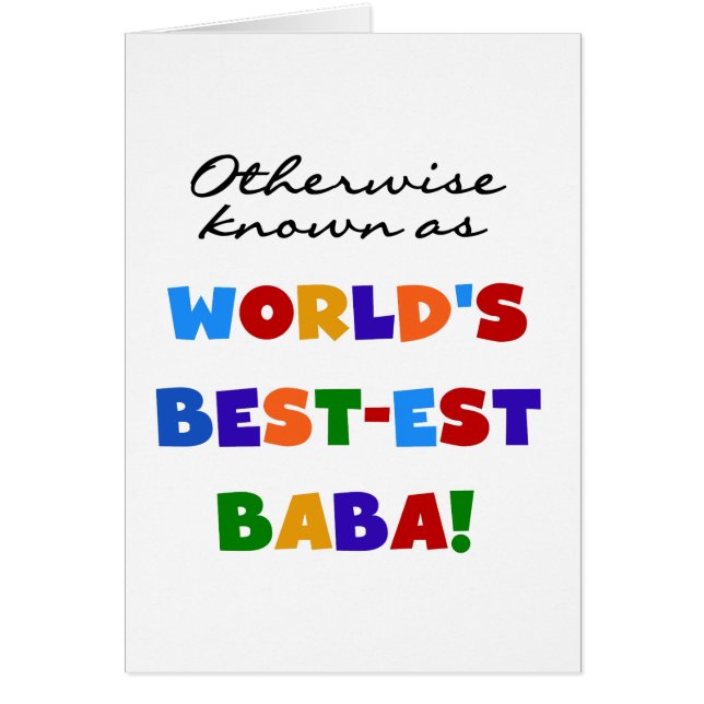 Verder bekend als Best-est Baba T-shirts en Gift (Voorkant)