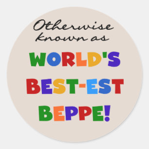 Verder bekend als Best-est Beppe Ronde Sticker