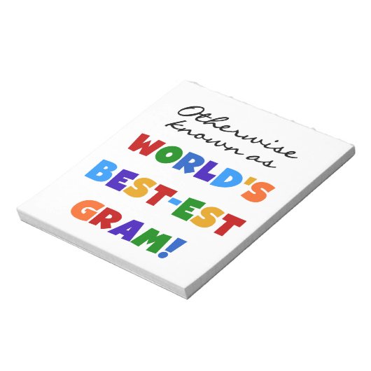 Verder bekend als Best-est Gram Gifts Notitieblok (Gedraaid)