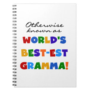 Verder bekend als Best-est Gramma Gifts Notitieboek