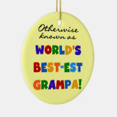 Verder bekend als Best-est Grampa Tshirts Keramisch Ornament (Rechts)