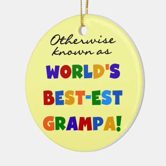 Verder bekend als Best-est Grampa Tshirts Keramisch Ornament (Links)