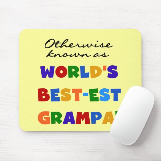Verder bekend als Best-est Grampa Tshirts Muismat (Met muis)