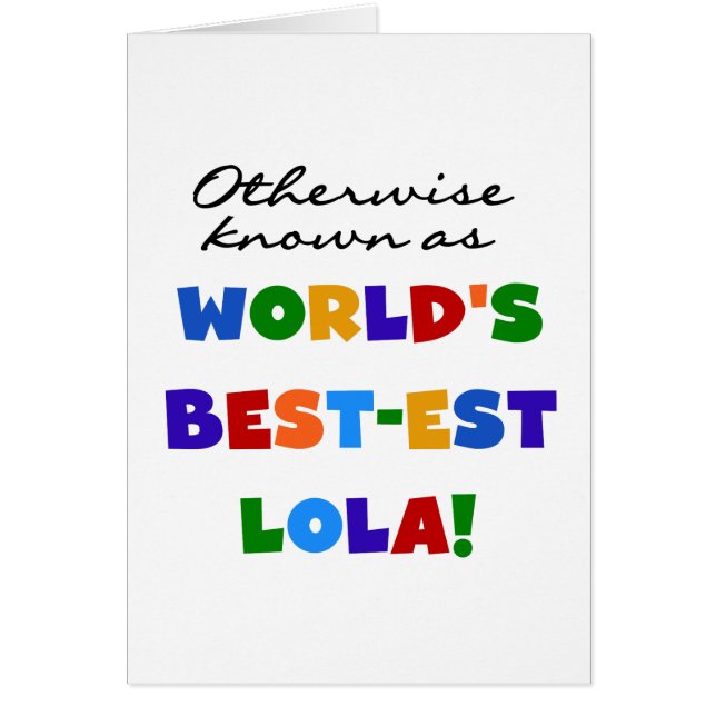 Verder bekend als Best-est Lola Gifts (Voorkant)