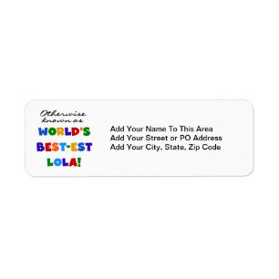 Verder bekend als Best-est Lola Gifts Etiket