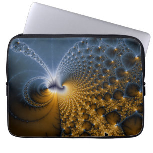 Verder - fractale kunst laptop sleeve