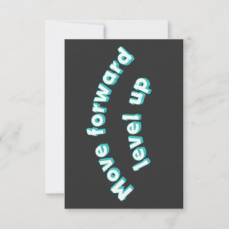 Verder gaan, niveau omhoog RSVP kaartje