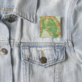 Verder India Vierkante Button 5,1 Cm (In situ)