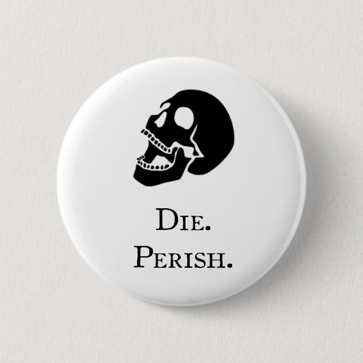 Verderfelijke knop ronde button 5,7 cm (Voorkant)