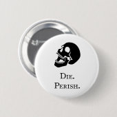 Verderfelijke knop ronde button 5,7 cm (Voorkant /achterkant)