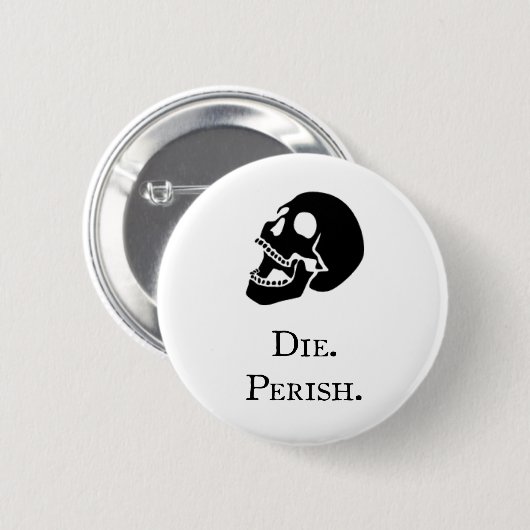 Verderfelijke knop ronde button 5,7 cm (Voorkant /achterkant)