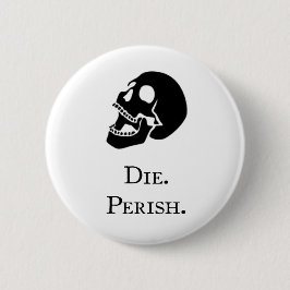 Verderfelijke knop ronde button 5,7 cm