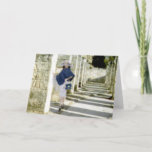 Verdi, Gesneden Pilasters in Chichen Itza, Mexico Kaart