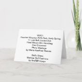 Verdi, Houston Mountain Herfsten Park, vroege lent Kaart (Achterkant)