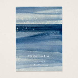 Verdien juwelenkaart, blauw Zee Visitekaartje