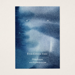 Verdien juwelenkaart, blauw Zee Visitekaartje