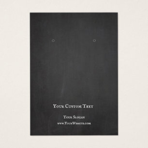 Verdien juwelier-kaart, zwarte krijtkaart visitekaartje