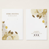 Verdien Kaart voor beeldscherm ・ Gold Sketched Flo (Voorkant /achterkant)