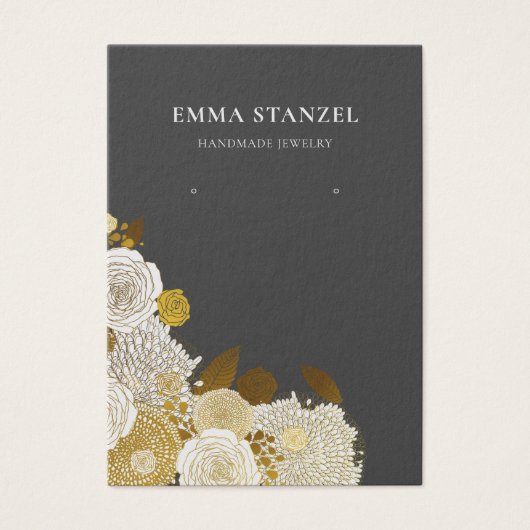 Verdien Kaart voor beeldscherm ・ Gold Sketched Flo (Voorkant)