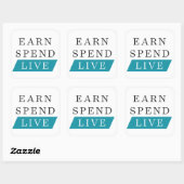 Verdien Live Square Sticker (3 inch) (Vel)