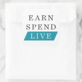 Verdien Live Square Sticker (3 inch) (Tas)