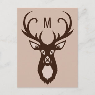 Verdien uw aangepast briefkaart Monogram