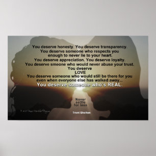 Verdiend Uitzicht Poster