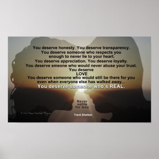 Verdiend Uitzicht Poster (Voorkant)