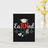 Verdiende IT Nurse Afstuderen voor RN Afstuderen N Kaart (Gele Bloem)