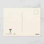 Verdienste Art Aqua Yellow Blue Paars okt 2017 ESS Briefkaart (Achterkant)