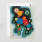 Verdiepte Abstracte olie op Canvas Kandinsky Briefkaart (Voorkant / Achterkant)